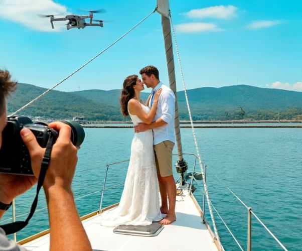 Photoshooting cruise by photographer