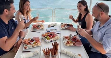 Traditional plates in private cruise